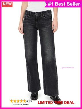Low Rise Wide Leg Relaxed Fit Jeans Early Aughts Style